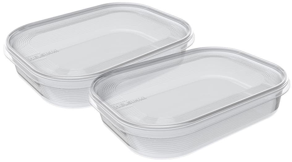Plast Team Gefrierdosen-Set Helsinki, 1,4 Liter, 2er Set