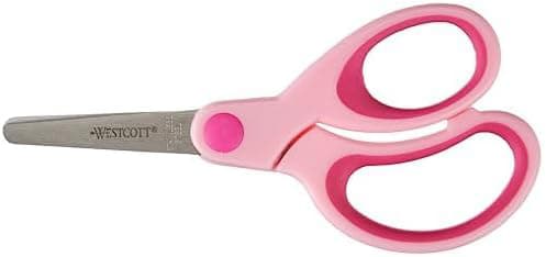 Westcott Bastelschere Kids Softgrip, Rund, 130 Mm, Pink