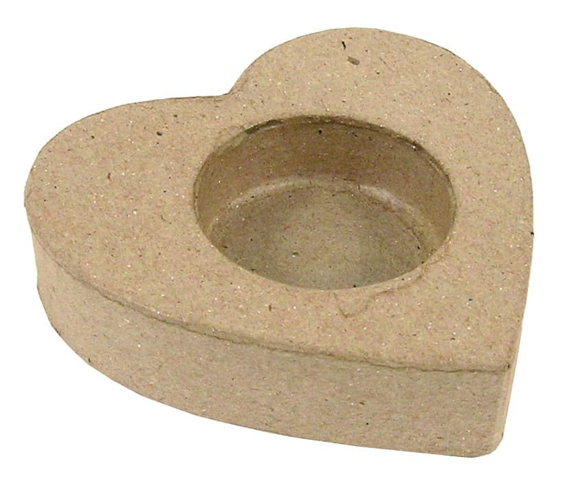 Décopatch Pappmaché-Teelichthalter, Naturbraun