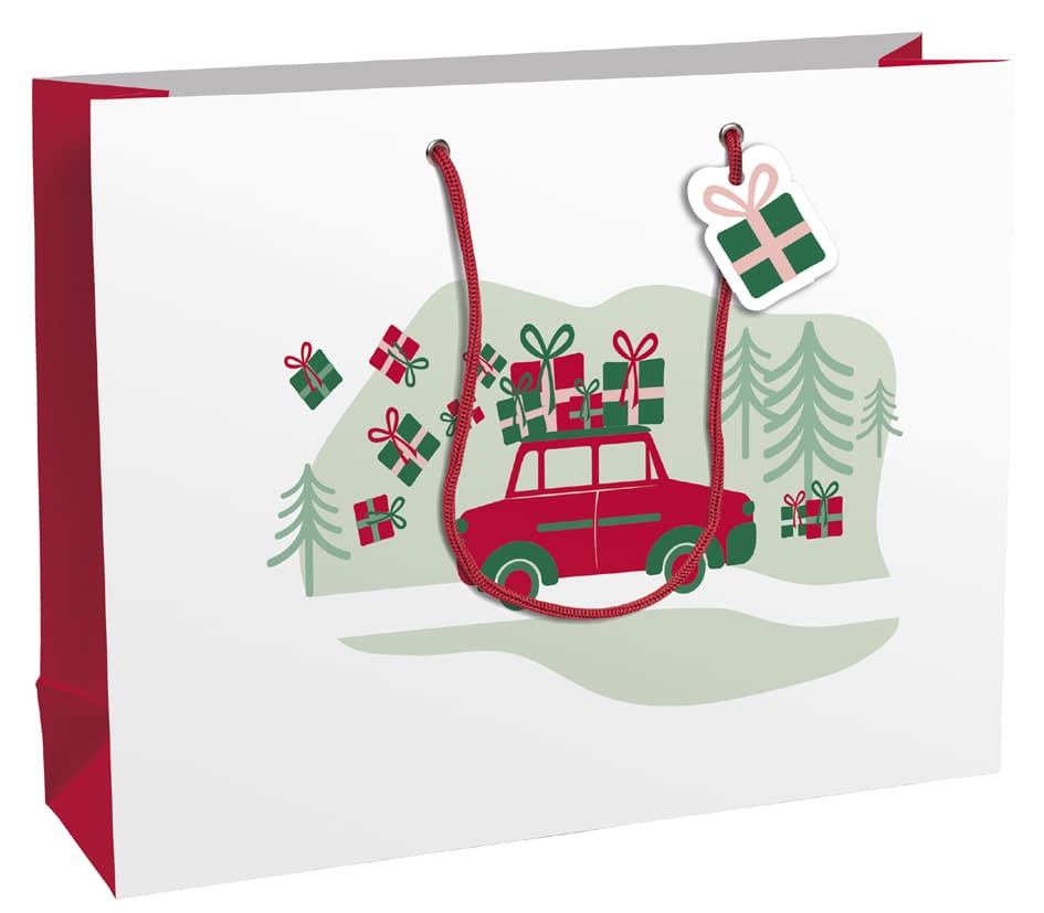 Clairefontaine Weihnachts-Geschenktüte , Hohoho, , Groß