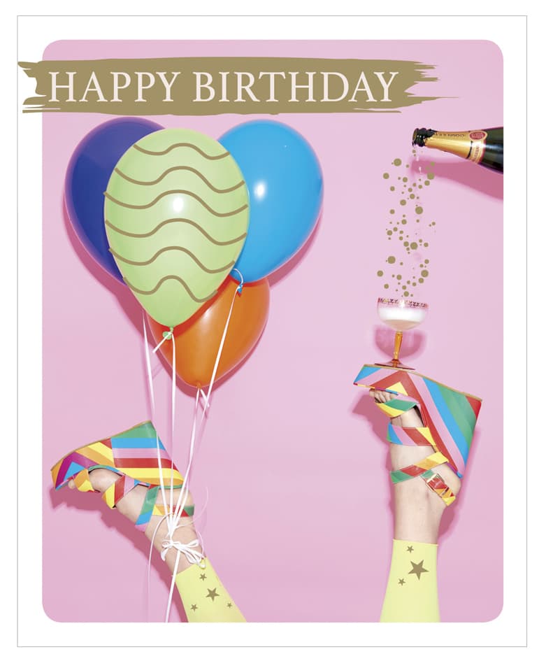 Susy Card Geburtstagskarte Snapshot , Luftballons,