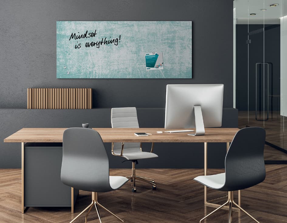 Sigel Glas-Magnettafel Artverum Turquoise Wall, (B)1.300 Mm
