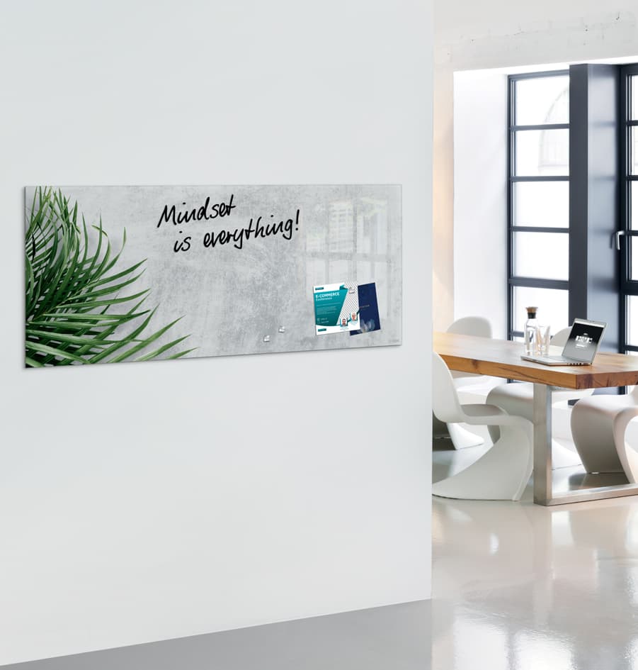 Sigel Glas-Magnettafel Artverum Botanic, (B)1.300 X (H)550mm