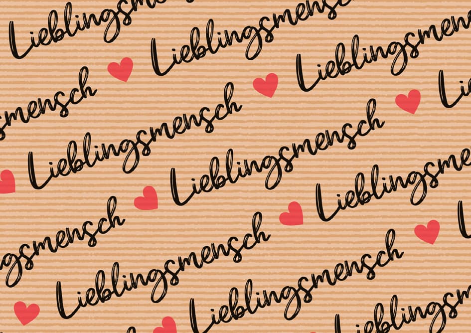 Susy Card Geschenkpapier , Lieblingsmensch, , Auf Rolle