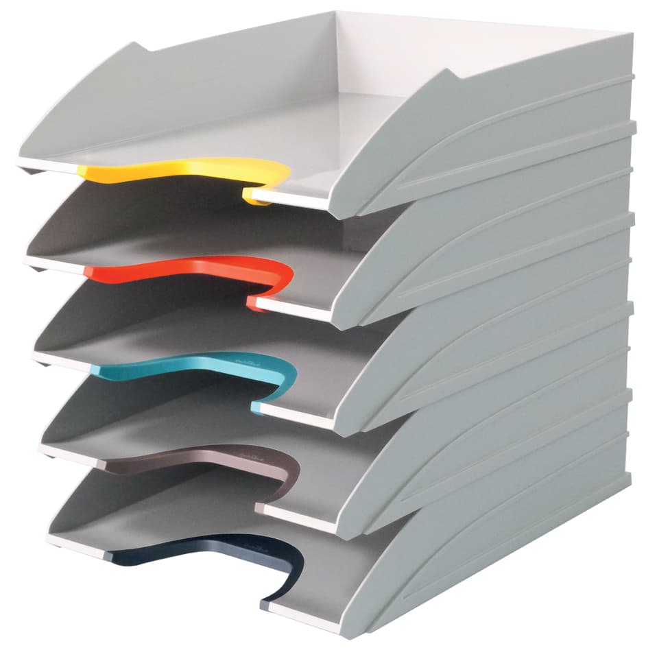 Durable Briefablagen-Set Varicolor Mix, Lichtgrau