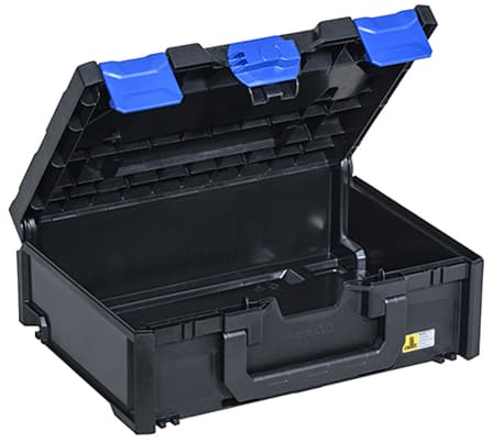 Allit Aufbewahrungsbox Europlus Metabox 145, Schwarz/Blau