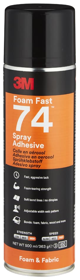 3m Sprühkleber Foamfast 74, Orange, 500 Ml