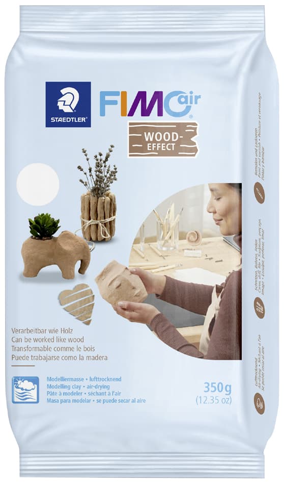 Fimo Air Modelliermasse, Lufthärtend, Wood-Effekt, 350 G