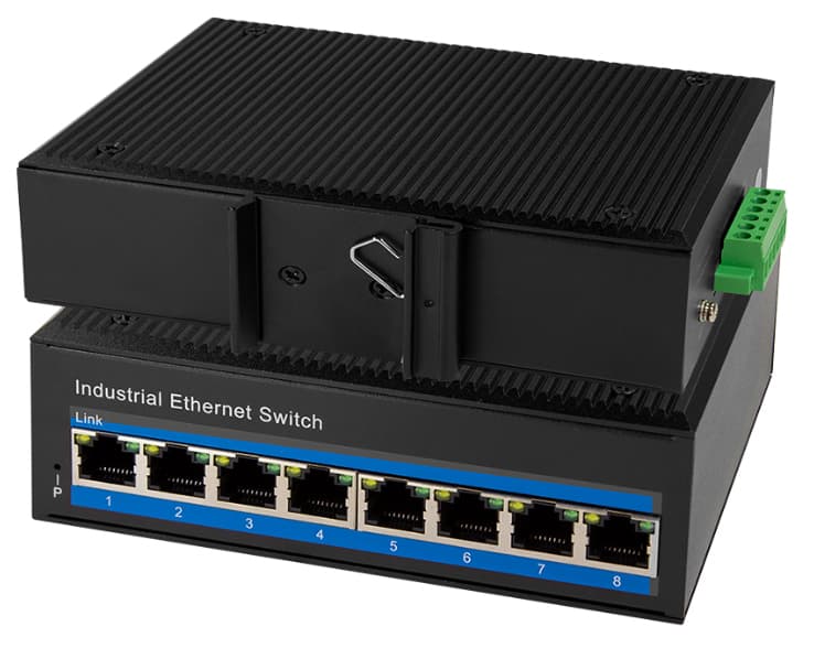Logilink Industrial Fast Ethernet Poe Switch, 8-Port