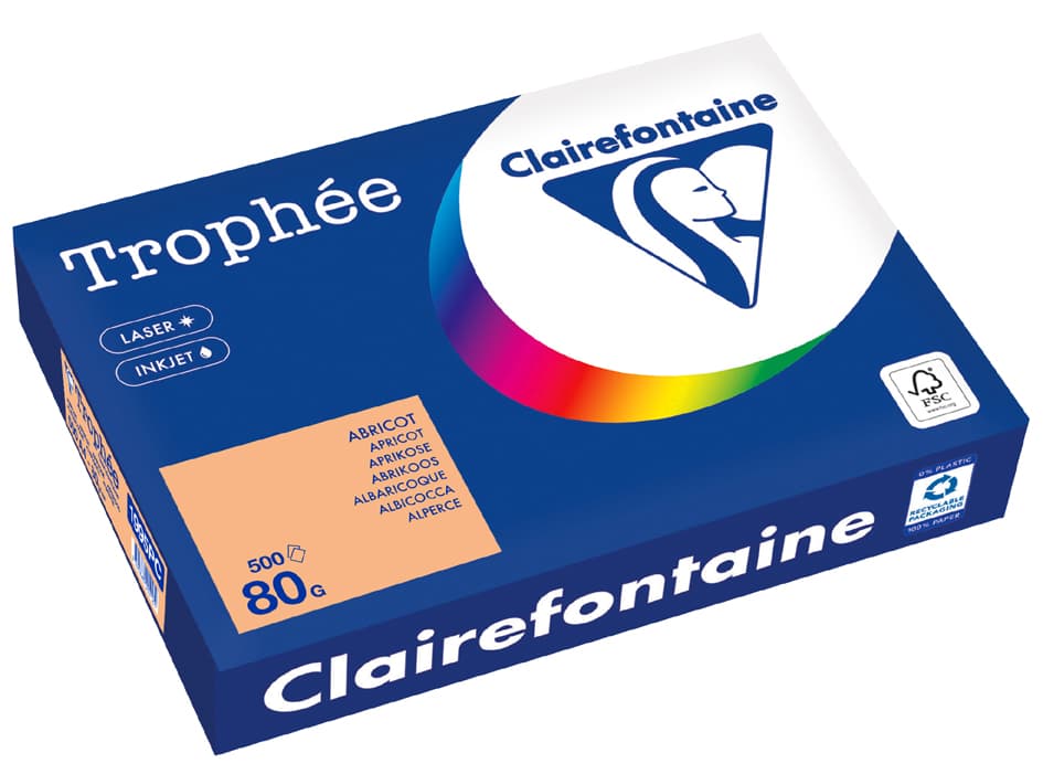 Clairefontaine Multifunktionspapier Trophée, A4, Pfirsich