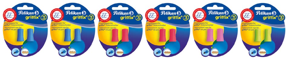 Pelikan Ersatzkappe Für Tintenschreiber Griffix, Sortiert