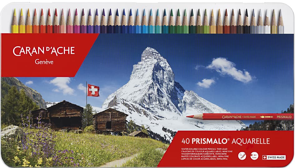 Caran D, Ache Buntstifte Prismalo Aquarelle, 40er Metalletui