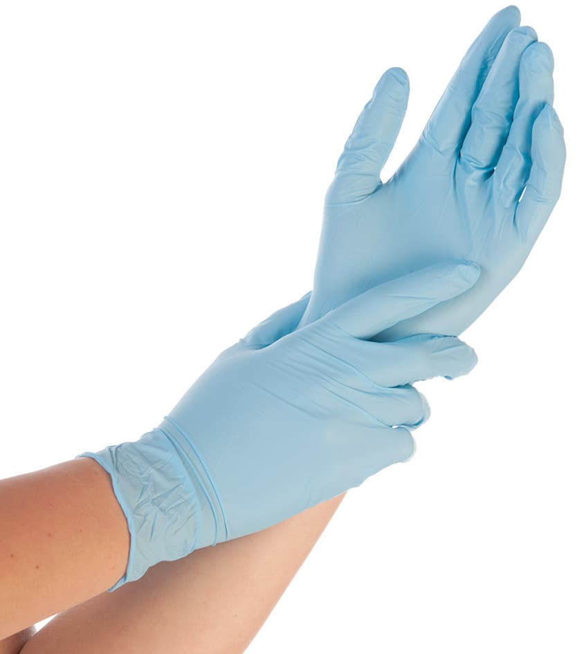 Hygostar Nitril-Handschuh Control, Xl, Blau, Gepudert