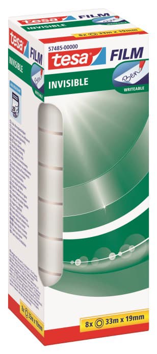 Tesa Film, Matt-Unsichtbar, 19 Mm X 33 M, 8er Pack