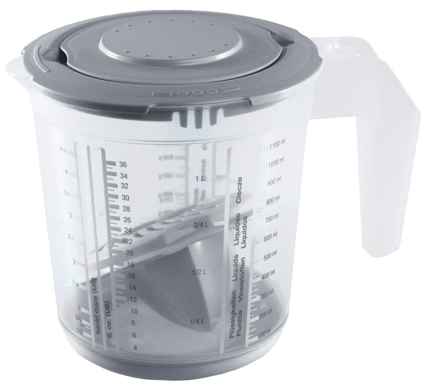 Keeeper Messkannen-Set , Matteo, , Pp, Nordic-Grey/Transparent