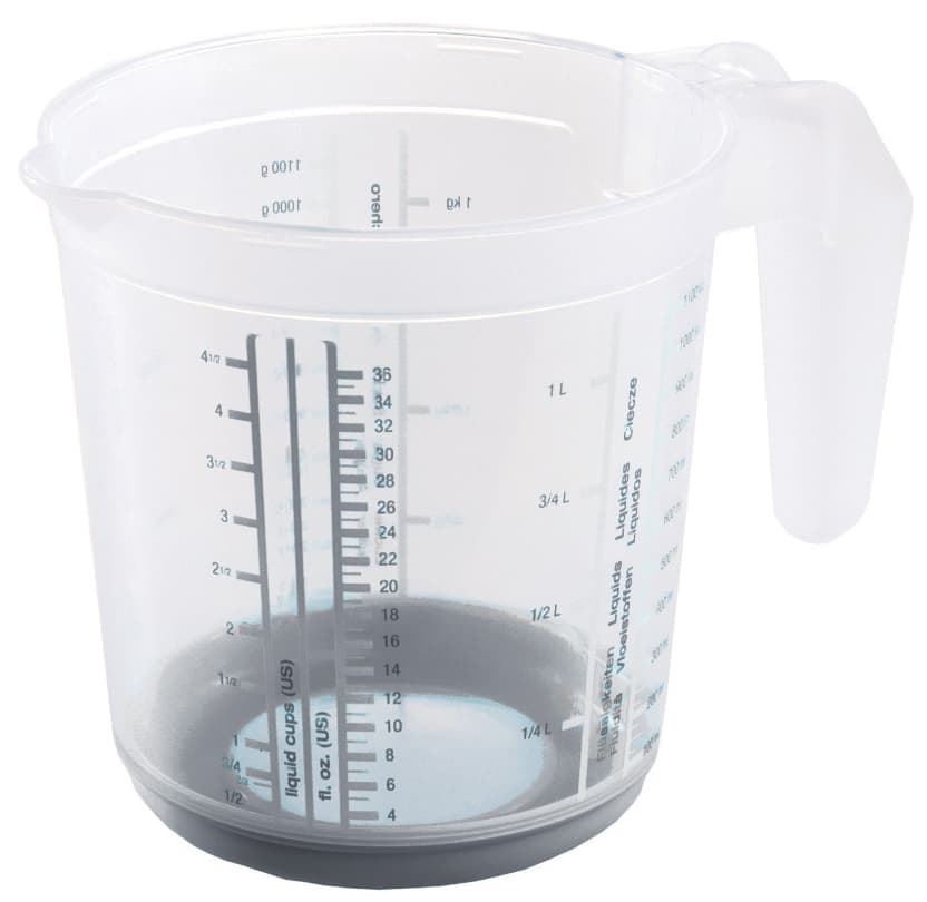 Keeeper Messkanne , Massimo, , 1,0 L, Weiß / Nordic-Grey