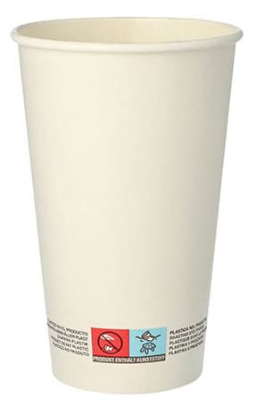 Papstar Papp-Trinkbecher , Pure, , 0,4 L, Weiß