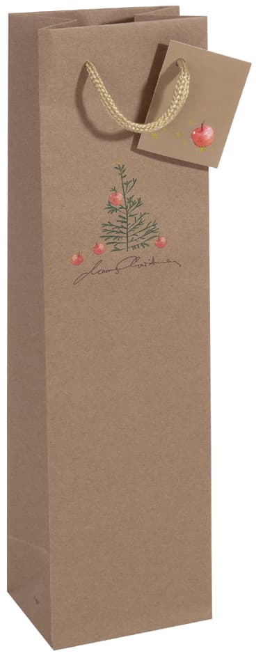 Sigel Weihnachts-Flaschentüte , Christmas With Apples,