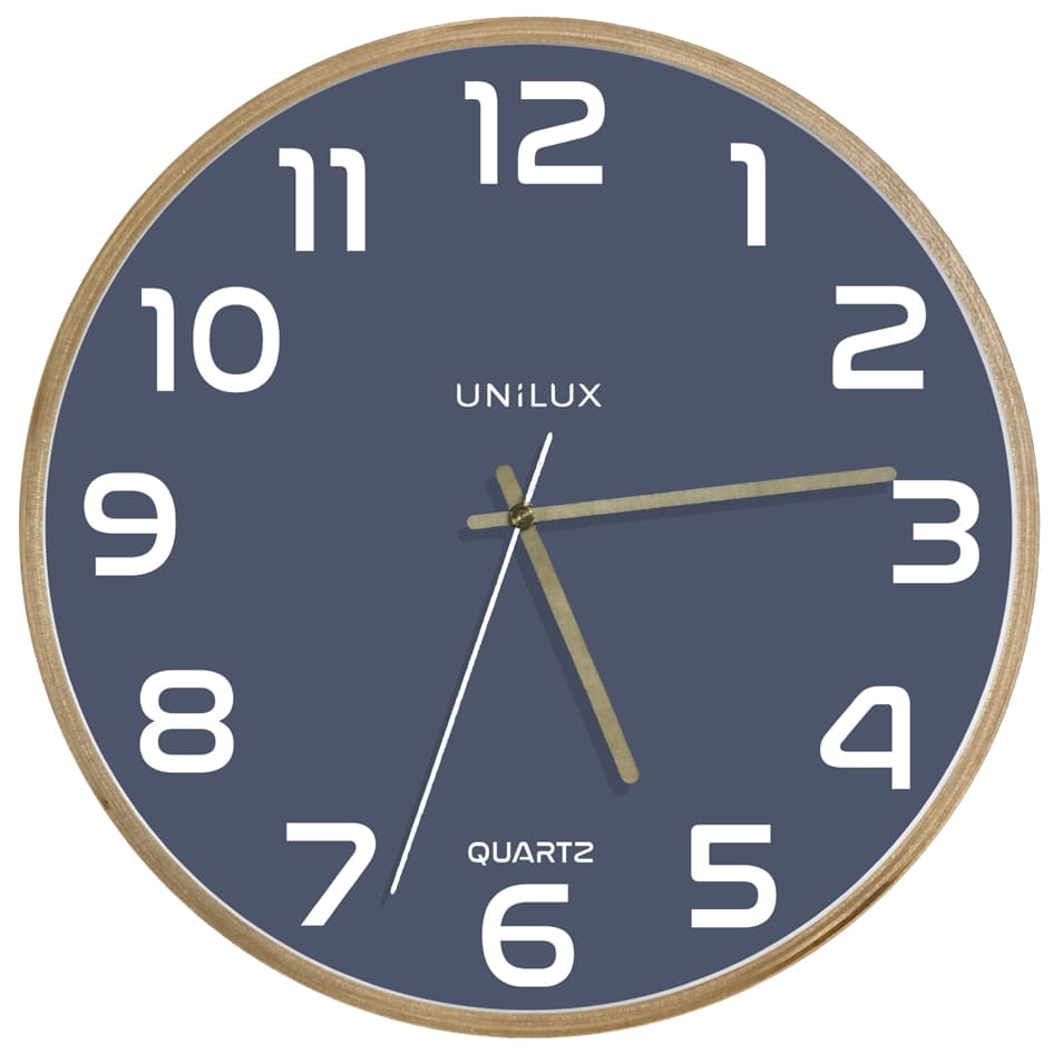 Unilux Wanduhr/Quarzuhr , Baltic, , Durchmesser: 315 Mm, Blau