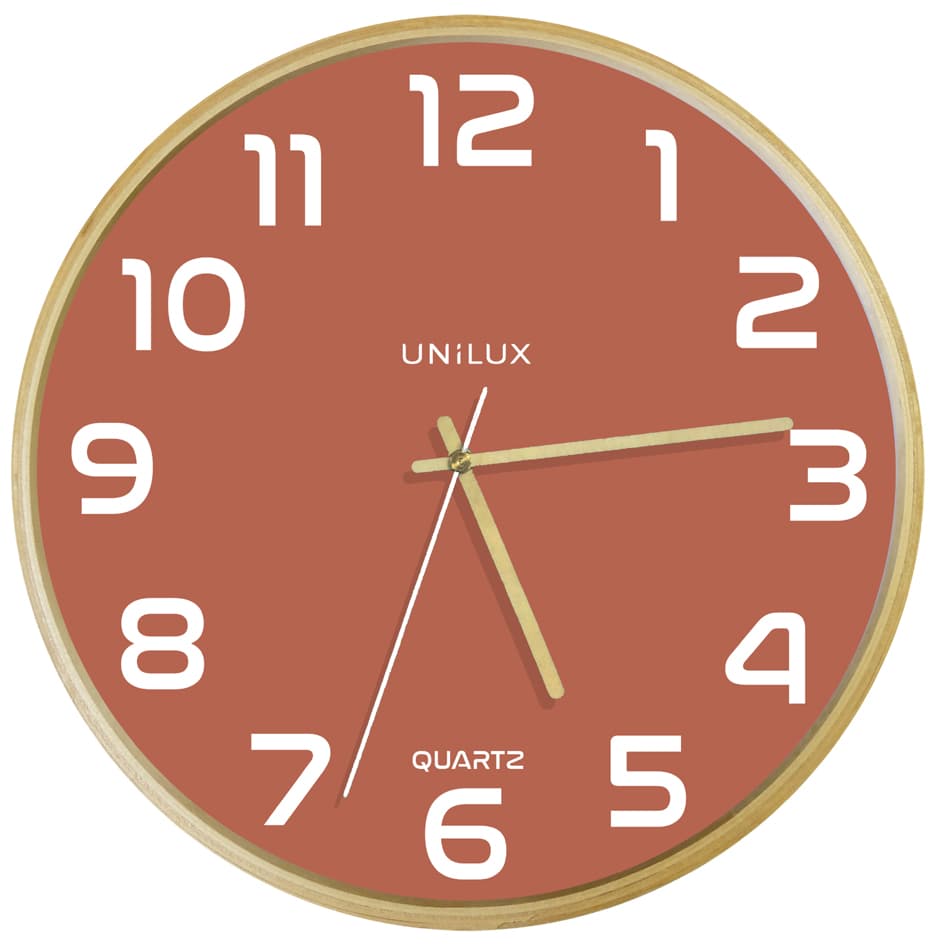 Unilux Wanduhr/Quarzuhr , Baltic, , Durchmesser: 315 Mm, Rot