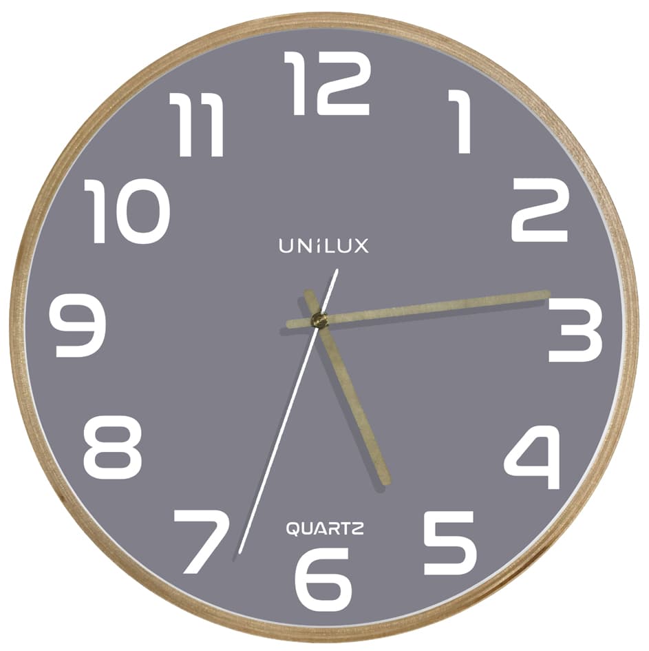 Unilux Wanduhr/Quarzuhr , Baltic, , Durchmesser: 315 Mm, Grau