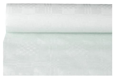 Papstar Damast-Tischdecke, (B)1,2 X (L)50 M, Weiß