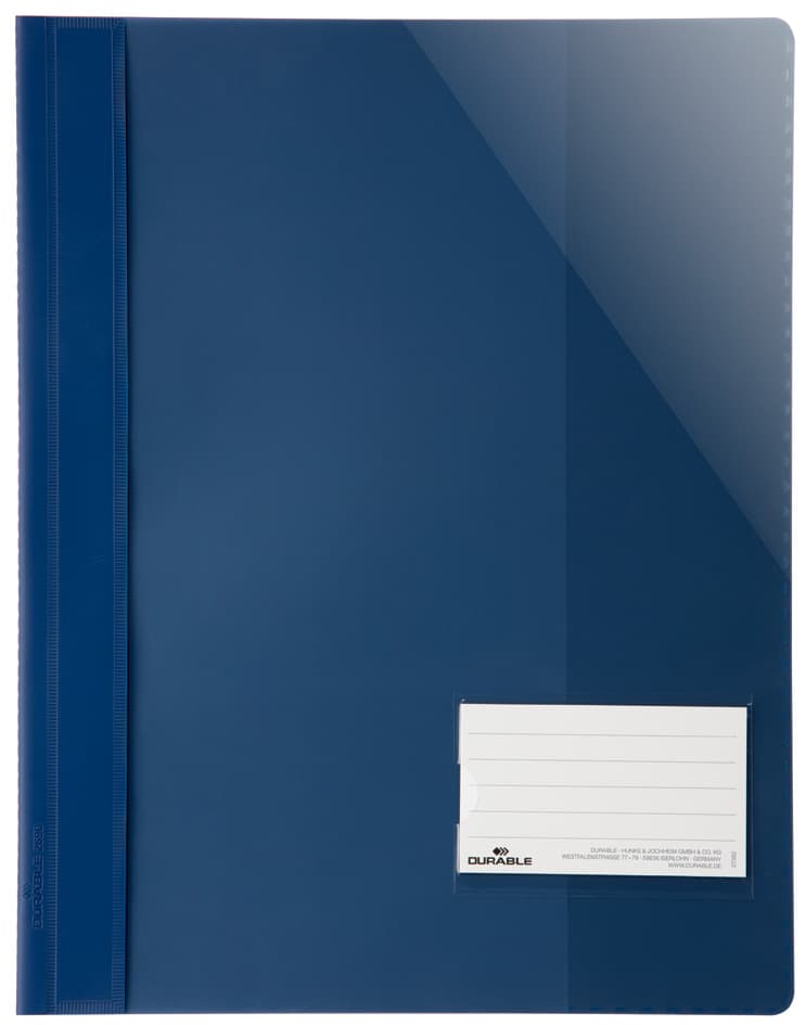 Durable Schnellhefter Überbreit, A4+, Pvc, Dunkelblau
