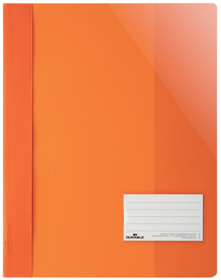 Durable Schnellhefter Überbreit, A4+, Pvc, Orange