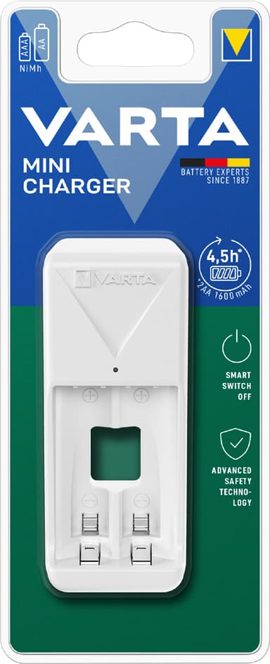 Varta Ladegerät Mini Charger, Weiß