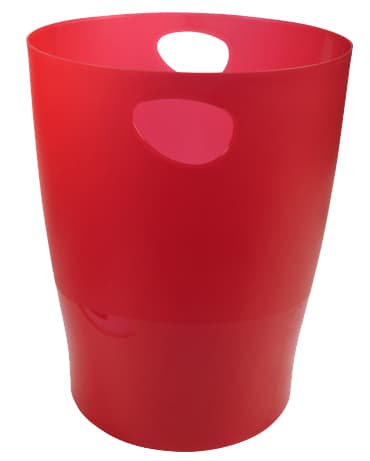 Exacompta Papierkorb Ecobin, 15 Liter, Karminrot