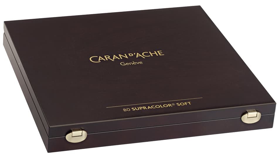 Caran D, Ache Buntstifte Supracolor, 80er Holzkoffer