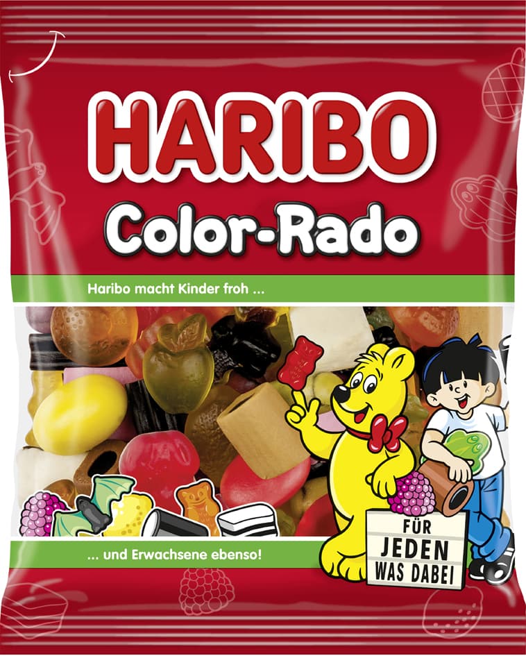 Haribo Fruchtgummi Color-Rado, 175 G Beutel