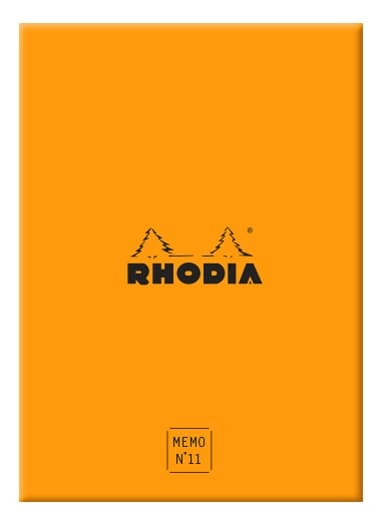 Rhodia Memoblock No. 11, 85 X 115 Mm, Liniert, Orange