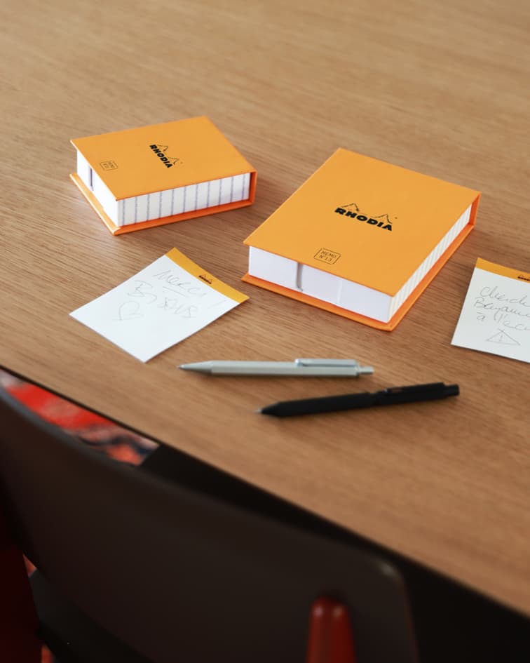 Rhodia Memoblock No. 13, 115 X 160 Mm, Liniert, Orange