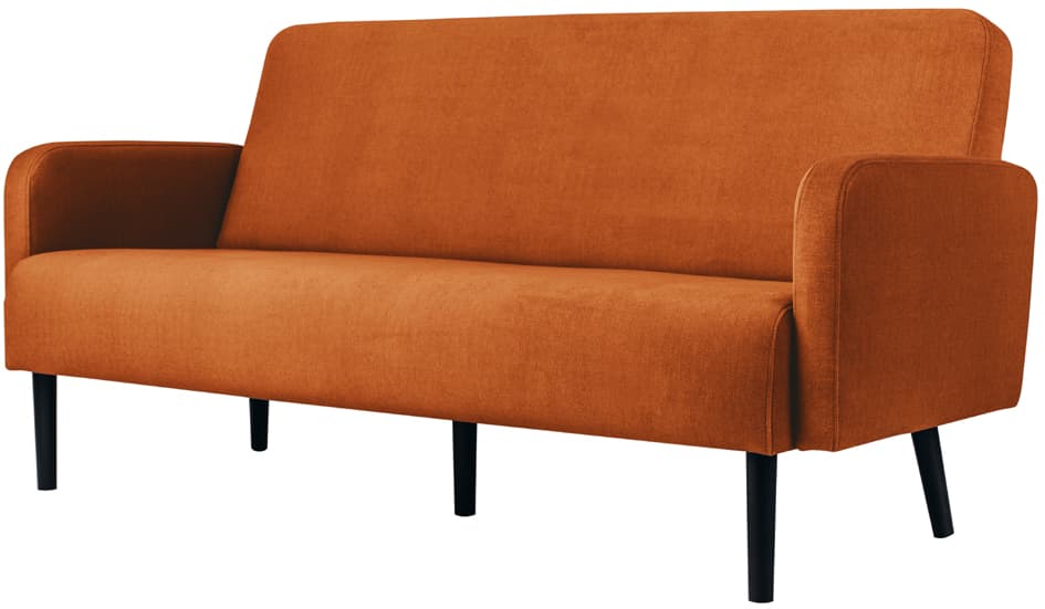 Paperflow 3-Sitzer Sofa Lisboa, Stoffbezug, Braun