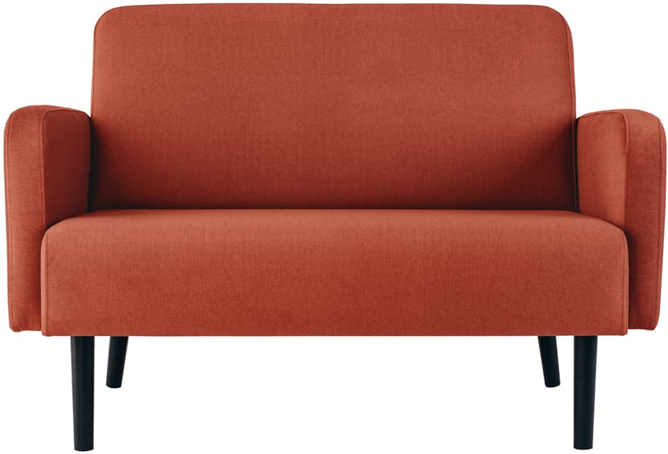 Paperflow 2-Sitzer-Sofa Lisboa, Samtbezug, Rost