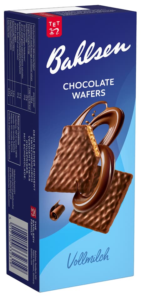 Bahlsen Waffelgebäck , Chocolate Wafers Vollmilch,