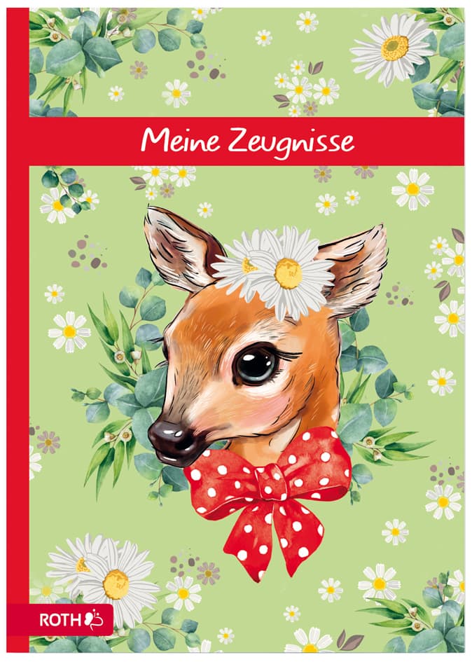 Roth Zeugnismappe , Reh, , Din A4, Mit Design