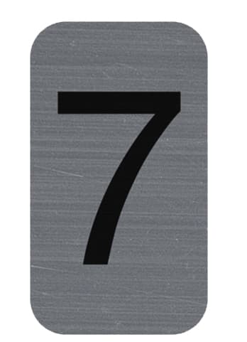 Exacompta Selbstklebeschild Zahl , 7, , 25 X 44 Mm