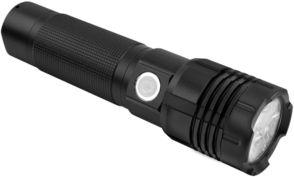 Ansmann Led-Taschenlampe Pro 3000r, 3.200 Lumen, Schwarz