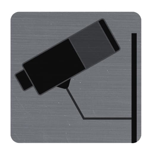 Exacompta Hinweisschild , Kameraüberwacht,