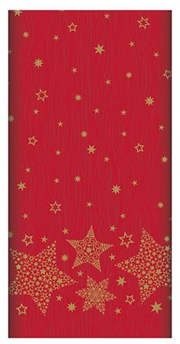 Papstar Weihnachts-Tischdecke , Christmas Shine, , Rot