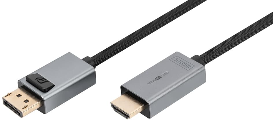 Digitus Displayport Adapterkabel, Dp - Hdmi Typ A, 4k, 3,0 M