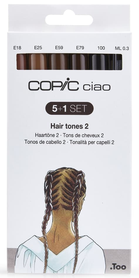 Copic Marker Ciao, 5+1 Set , Hair Tones 2,