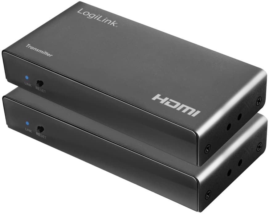Logilink Hdmi Extender Set Über Lan/Kvm/2xusb-A/1080p/Hdcp/