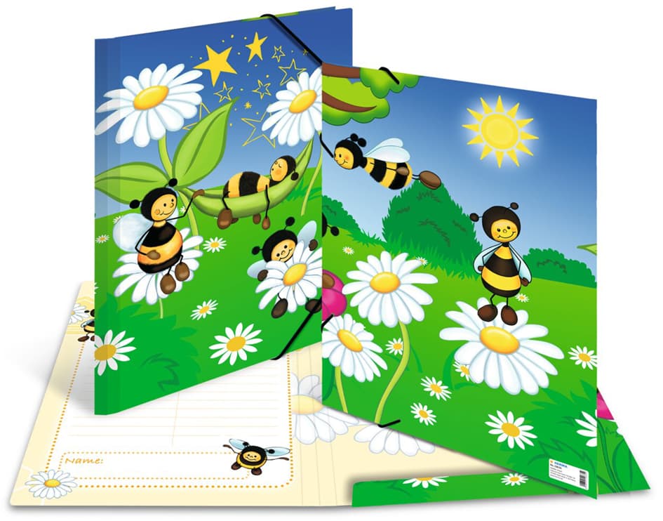 Herma Eckspannermappe Tiere , Bienenwiese, , Karton, Din A3