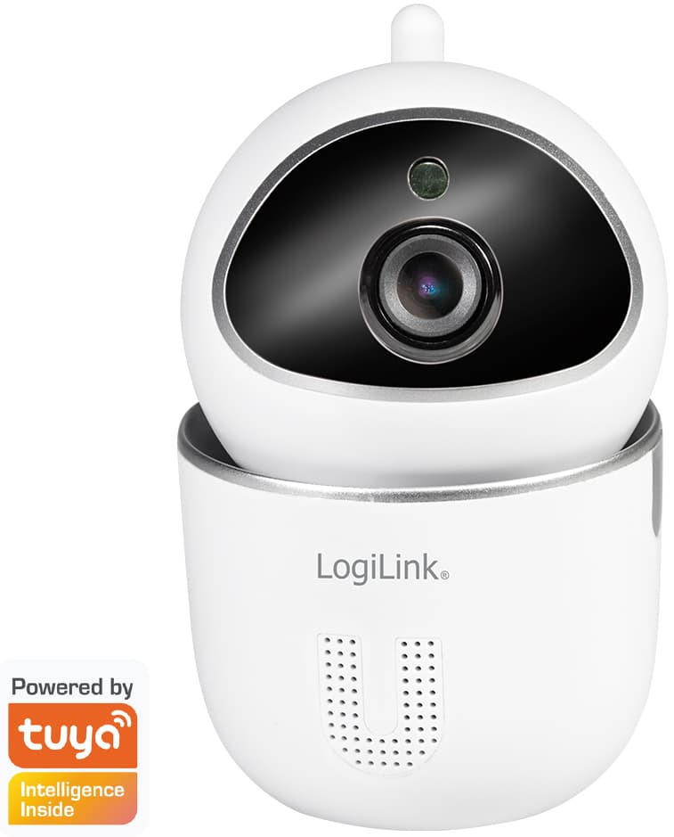 Logilink Wi-Fi Smart Ip-Kamera, Tuya Kompatibel, Weiß