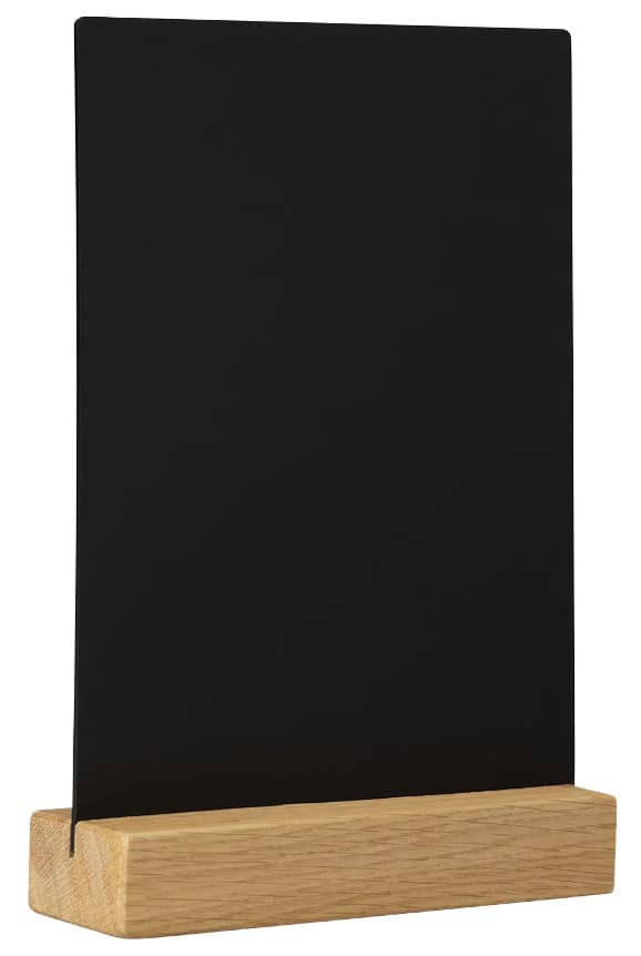 Europel Kreidetafel Tischaufsteller, Din A6 Hoch, Eiche
