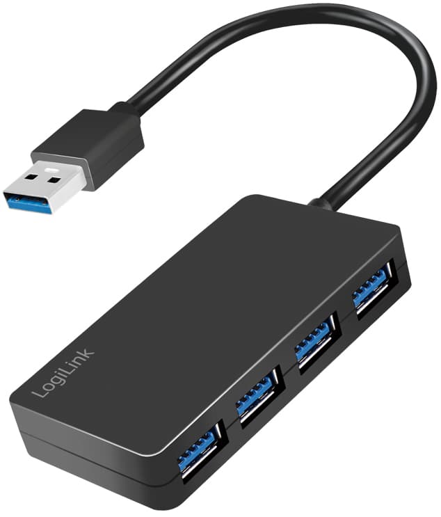 Logilink Usb 3.2 Gen1 Hub, 4-Port, Schwarz