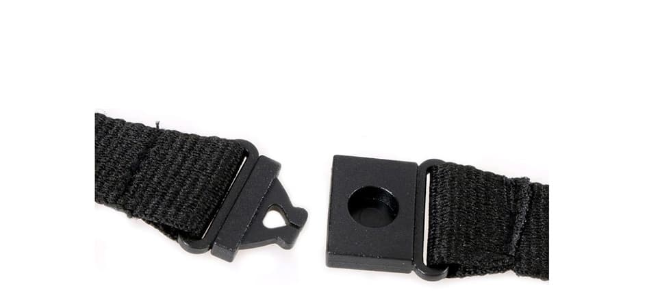 Europel Textilband Mit Karabiner, Schwarz
